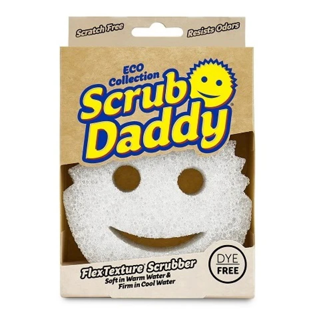 Губка для чищення Scrub Daddy Dye-Free коробка (біла), 1шт 
