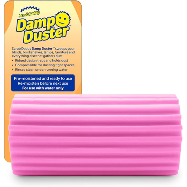 Губка для прибирання пилу, рожева, Damp Duster від Scrub Daddy 