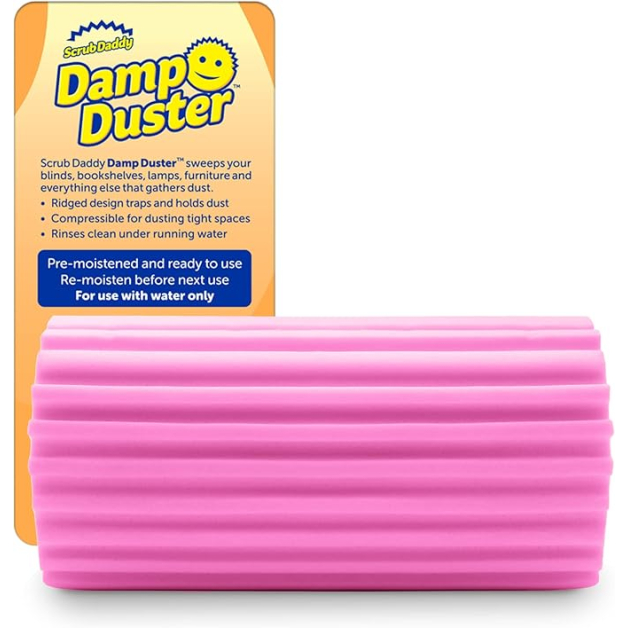 Губка для прибирання пилу, рожева, Damp Duster від Scrub Daddy 