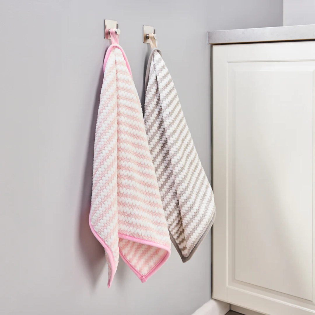 Кухонний рушник супер поглинаючий сірий 70 х 40 см набір Minky Mcloth® Super Soak Up Tea Towels 2 Pack - gray 2шт