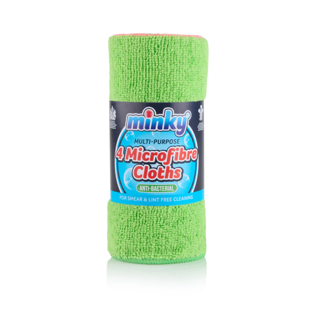 Мікрофібра універсальна набір Minky Microfibre Multi Purpose Cloths, 4 шт