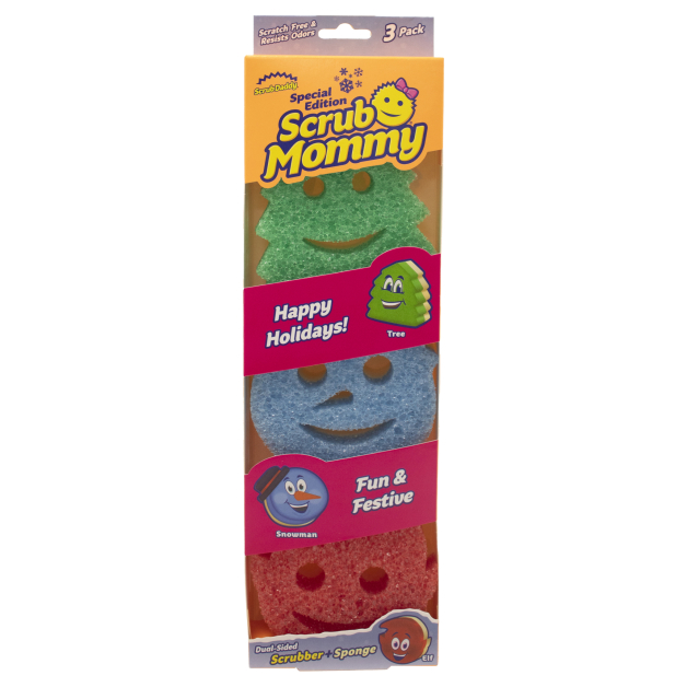 Різдвяний набір спеціальна серія Scrub Mommy Special Edition Winter Shapes 3-Pack