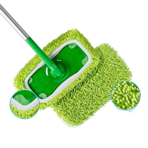 Багаторазова насадка на швабру моп лапша з мікрофібри до 100 використань, 1 шт