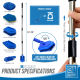 Швабра для ванни DUSTPAN&BRUSH, набірна ручка Bathroom Cleaning Set with 4 Piece Handle
