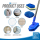 Швабра для ванни DUSTPAN&BRUSH, набірна ручка Bathroom Cleaning Set with 4 Piece Handle