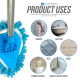 Швабра для ванни DUSTPAN&BRUSH, телескопічна ручка + 3 насадки, набір The Dustpan and Brush Telescopic Bathroom Mop - Tile Cleaning Kit