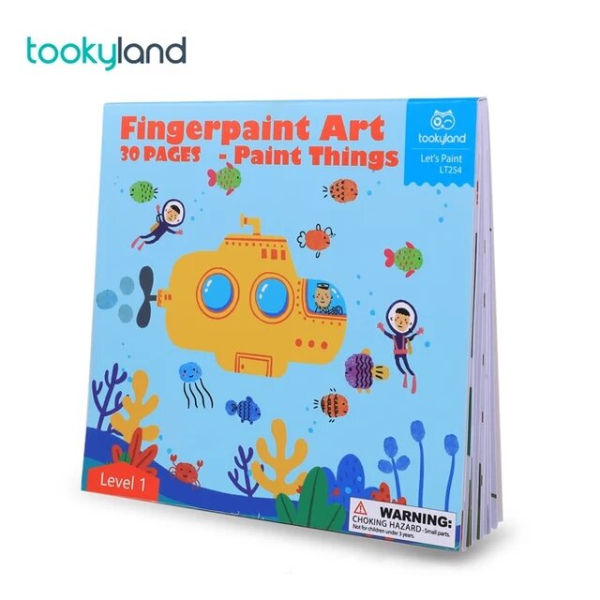 Альбом для творчості пальчиковими фарбами Tookyland Кольоровий світ LT254