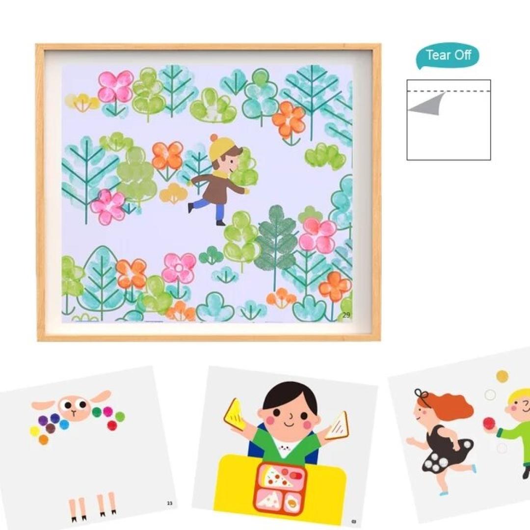 Альбом для творчості пальчиковими фарбами Tookyland Фантазія (LT255)