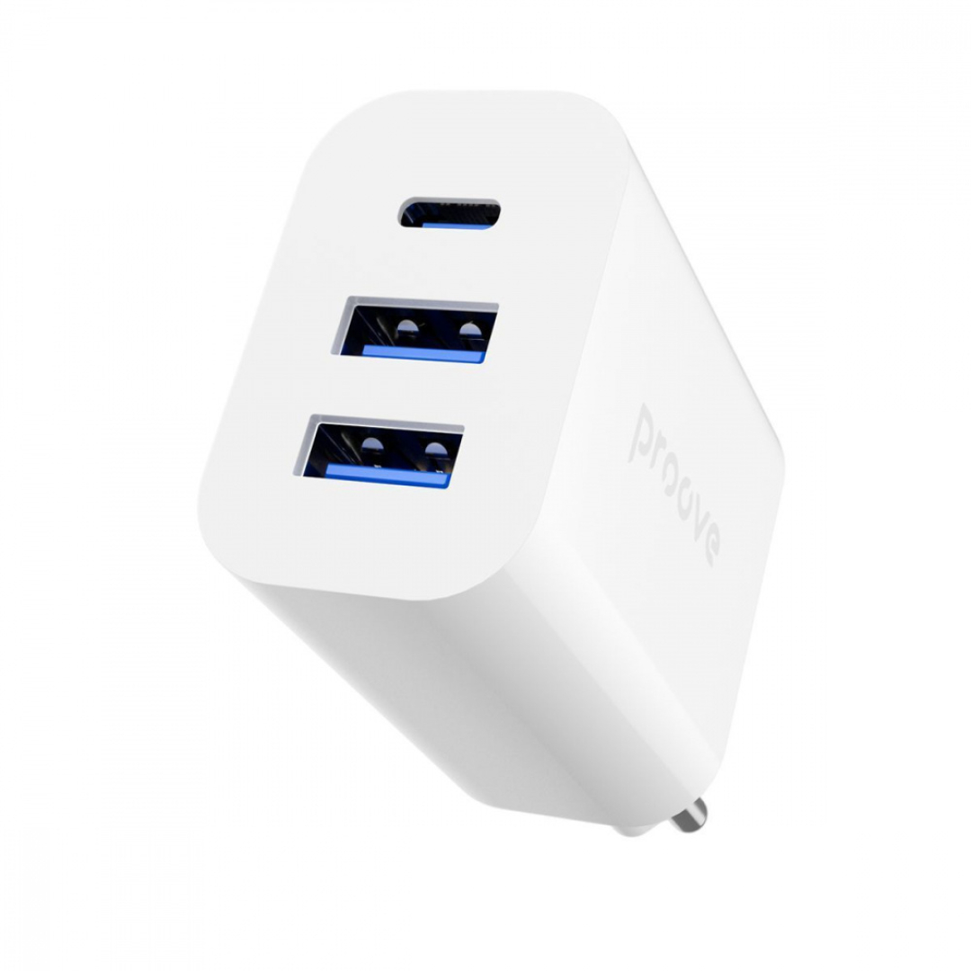Мзп Proove Rapid 30W (2 USB + Type-C) white