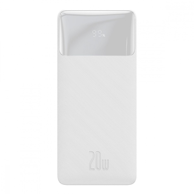Портативна батарея Baseus Bipow Overseas 20W 20000mAh white