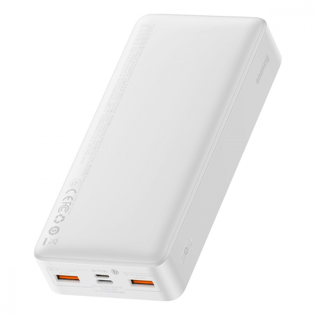 Портативна батарея Baseus Bipow Overseas 20W 20000mAh white