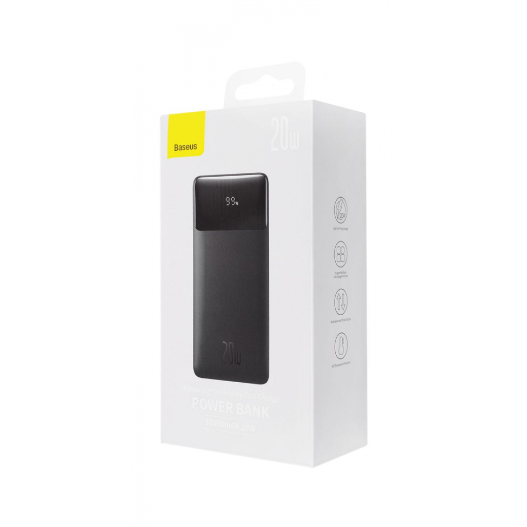 Портативна батарея Baseus Bipow Overseas 20W 30000mAh black