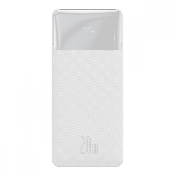 Портативна батарея Baseus Bipow Overseas 20W 10000mAh white