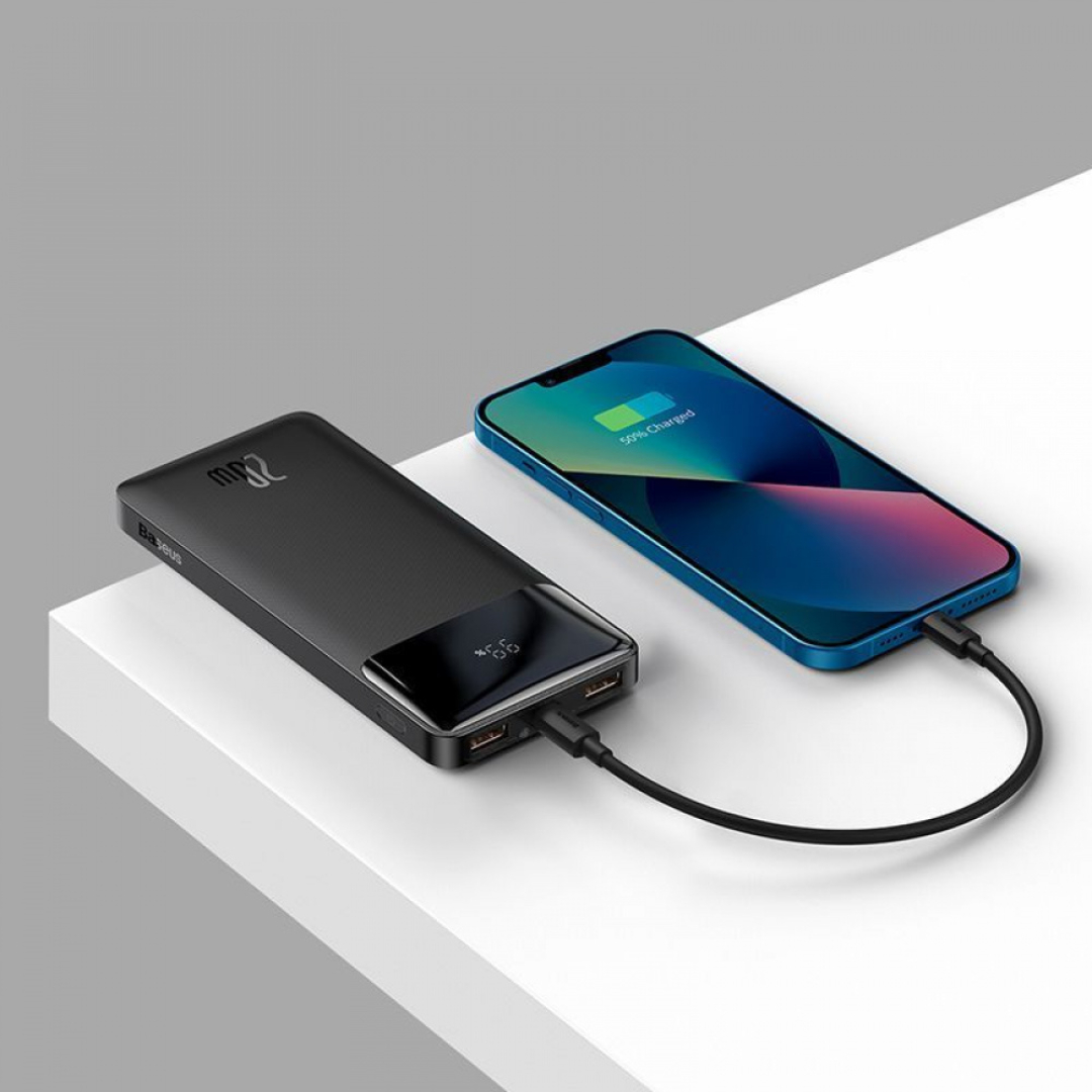 Портативна батарея Baseus Bipow Overseas 20W 10000mAh white
