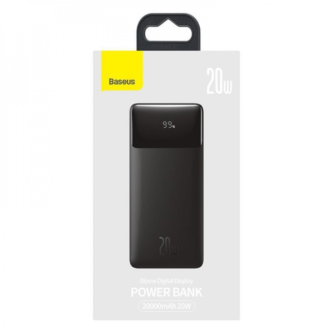 Портативна батарея Baseus Bipow Overseas 20W 20000mAh black
