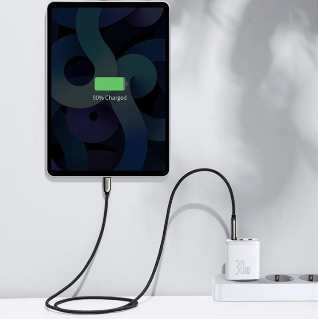 Швидка зарядка Baseus 30W QC+ PD (1Type-C + 2USB) Compact Quick Charger black